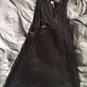 Black sequin tank top